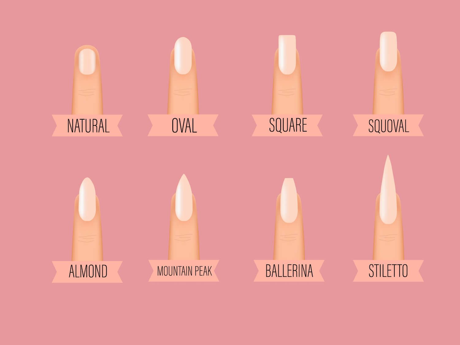 8 type nail shapes