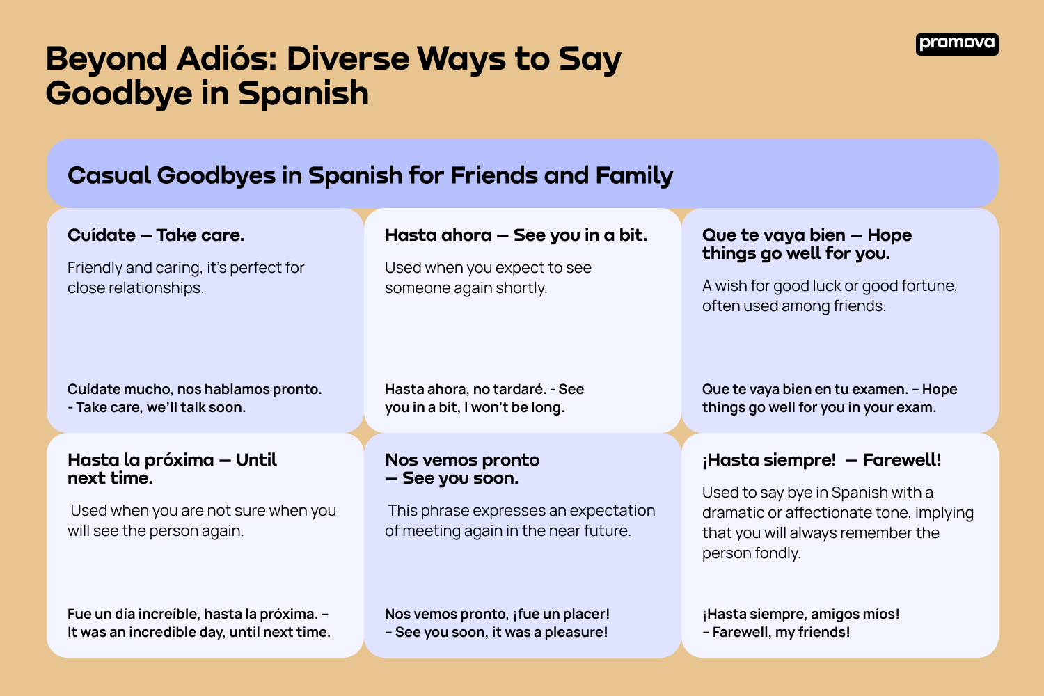 Diverse Ways to Say Goodbye in Spanish