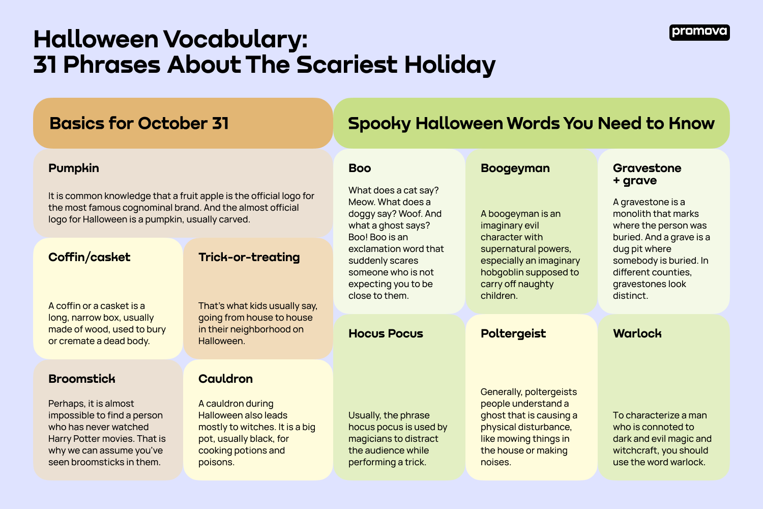 Halloween Vocabulary