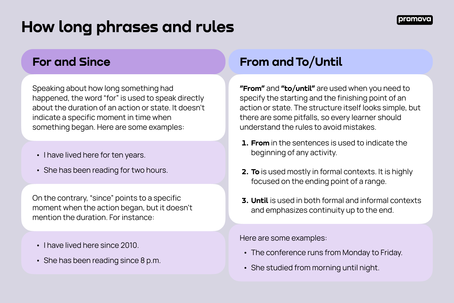 Discovering 'How Long' Phrases and Rules