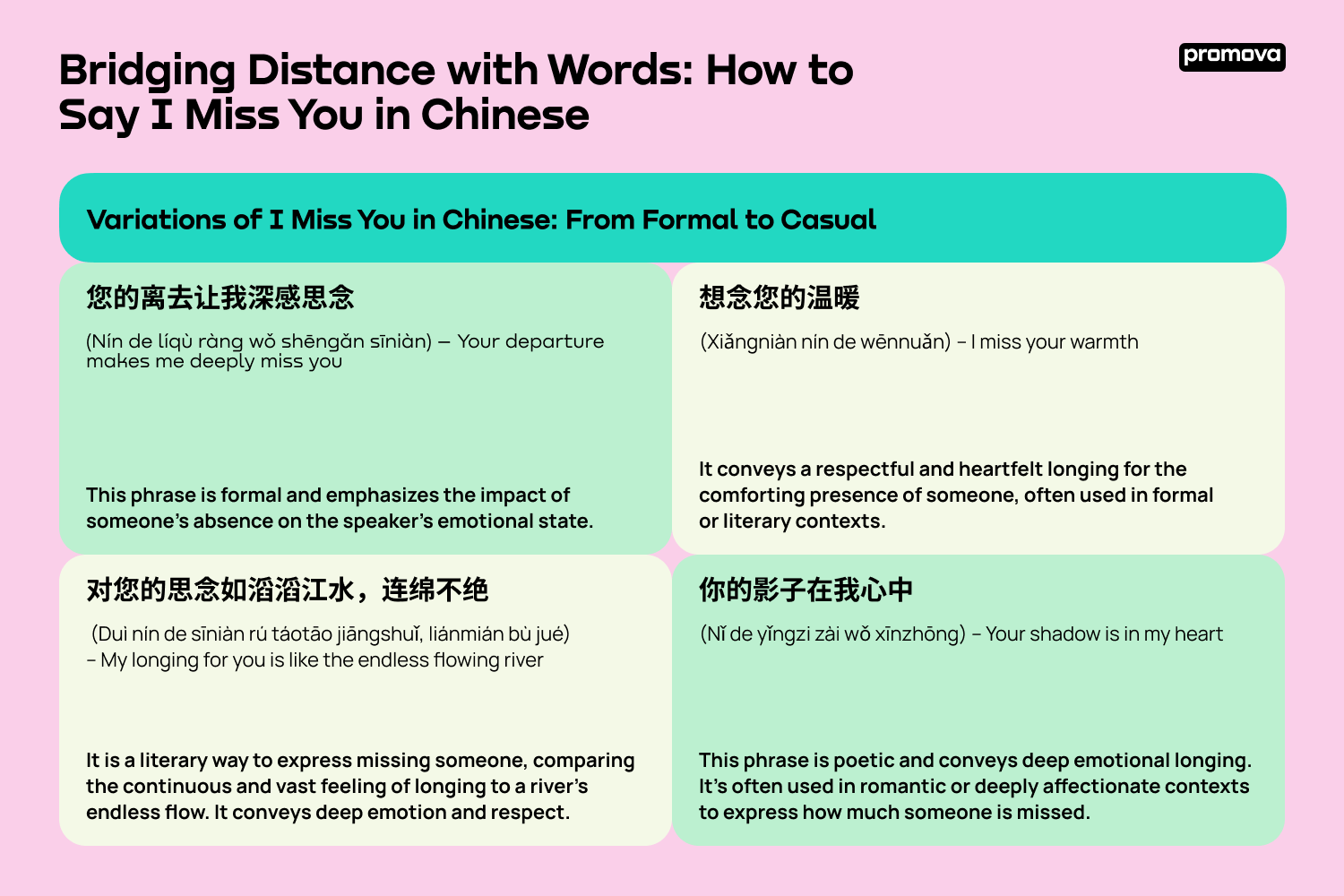 How to Say I Miss You in Chinese