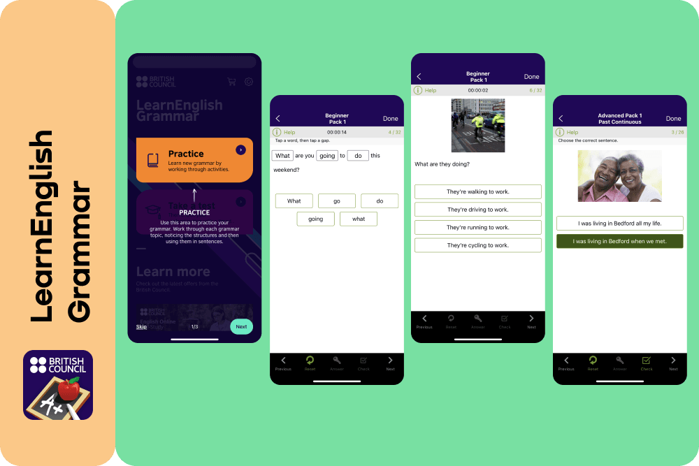 LearnEnglish Grammar - application overview