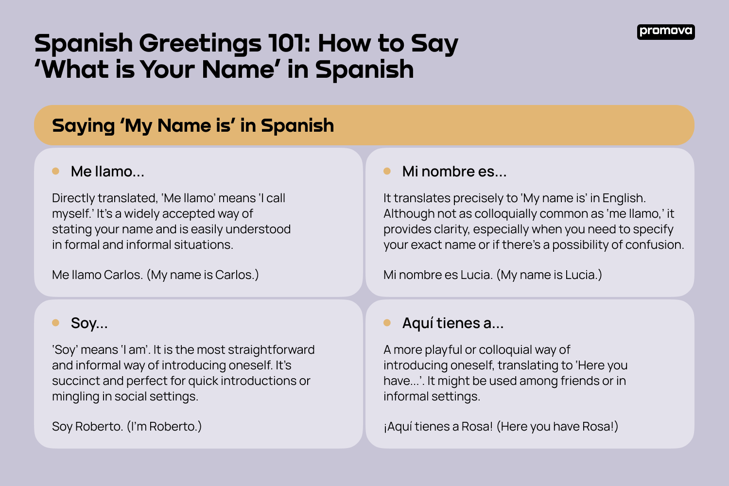 visit name in spanish