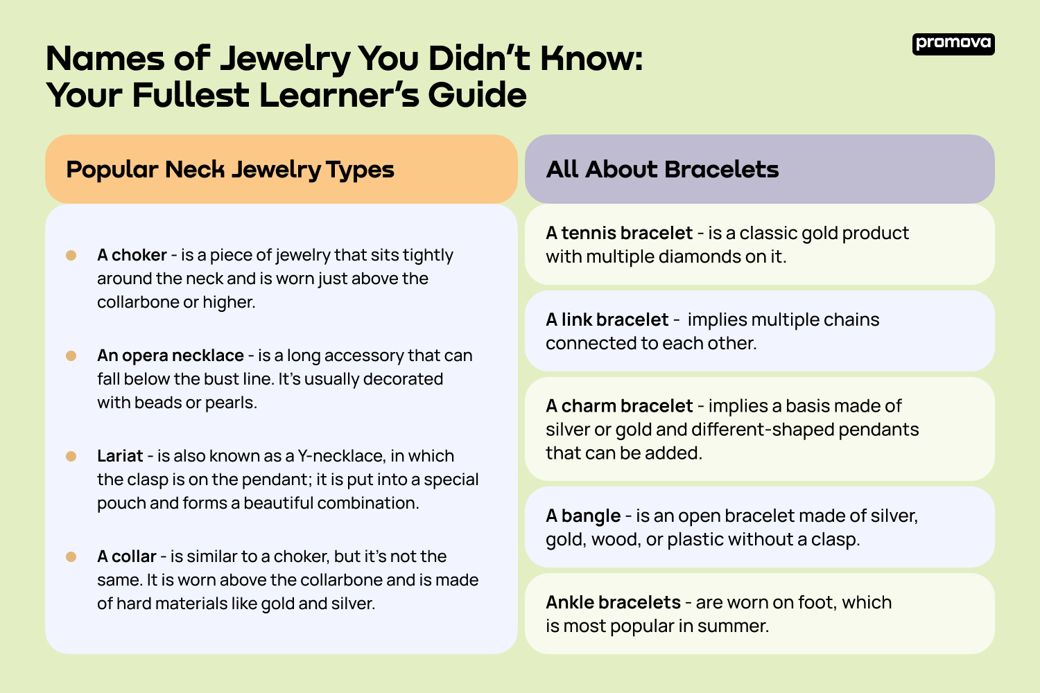 Names of Jewelry You Didn’t Know