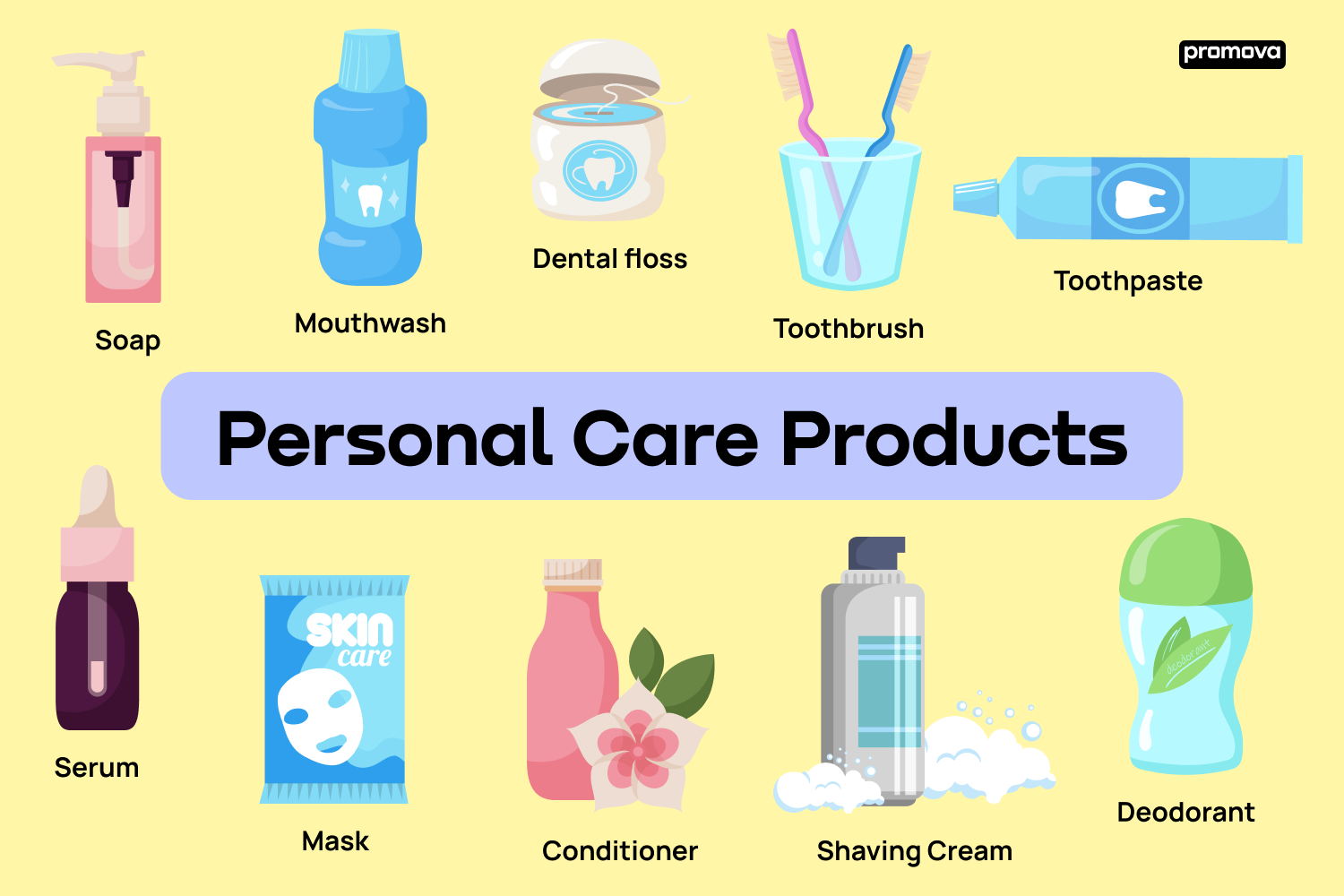 Discover Personal Care Products: Vocabulary Guide in English.