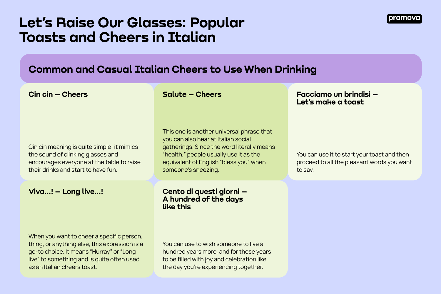 Popular Toasts and Cheers in Italian