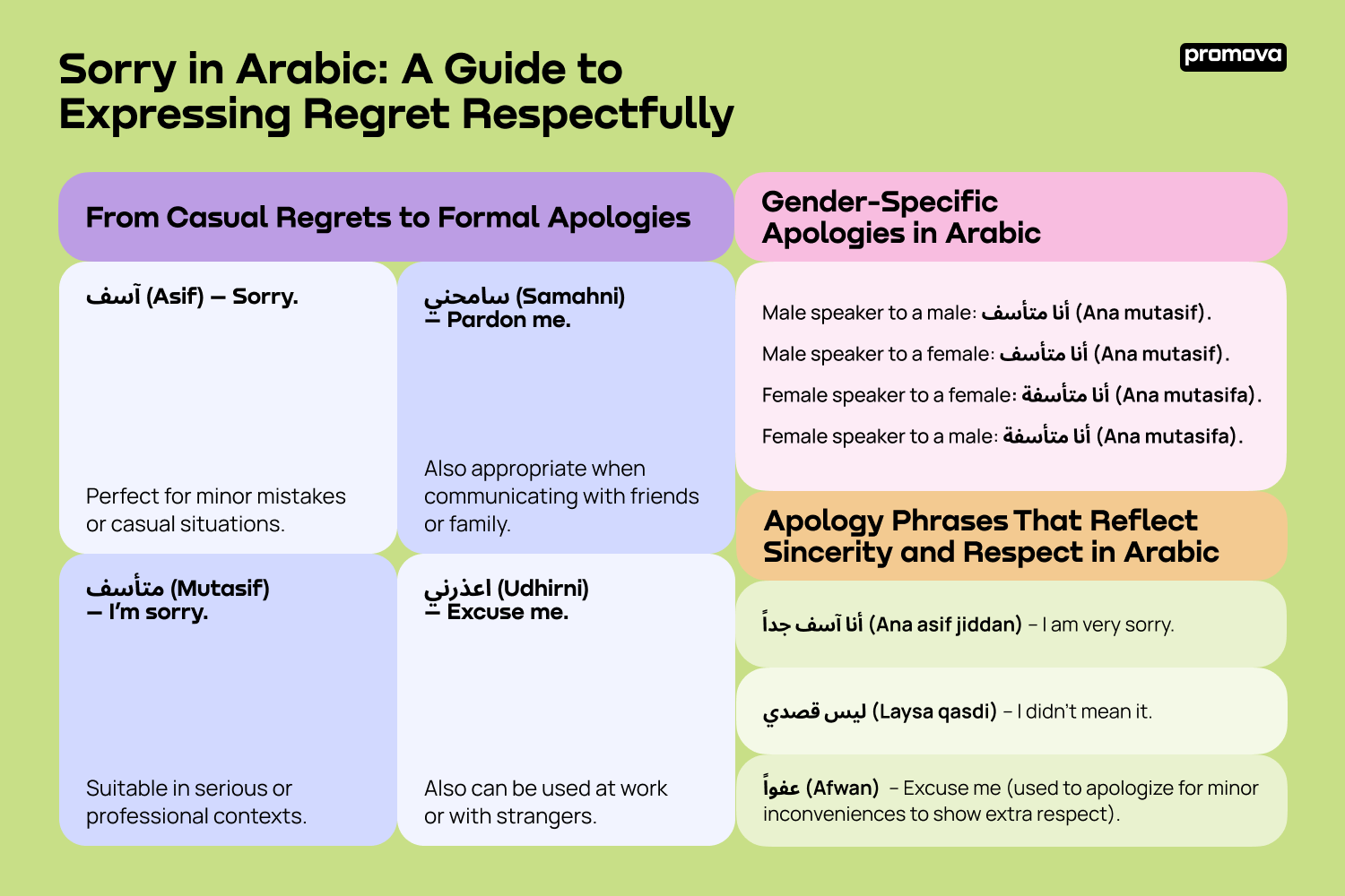 Sorry in Arabic: A Guide to Expressing Regret Respectfully